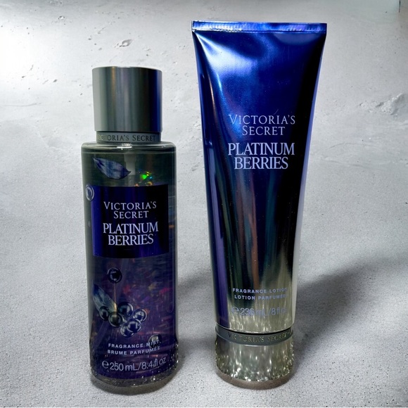 Victoria's Secret Other - Victoria’s Secret Platinum Berries Body Lotion Gift Set NWT